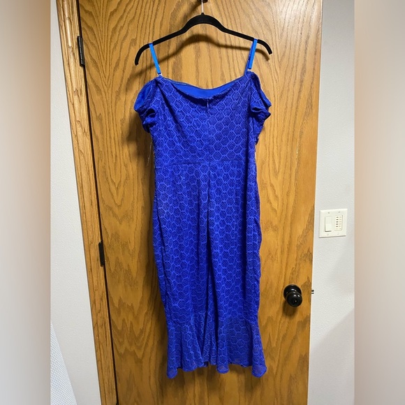 GUESS Women's Embroidered-Lace Cold-Shoulder Dress - SZ 14 - NWT - Picture 10 of 11